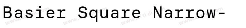 Basier Square Narrow字体转换